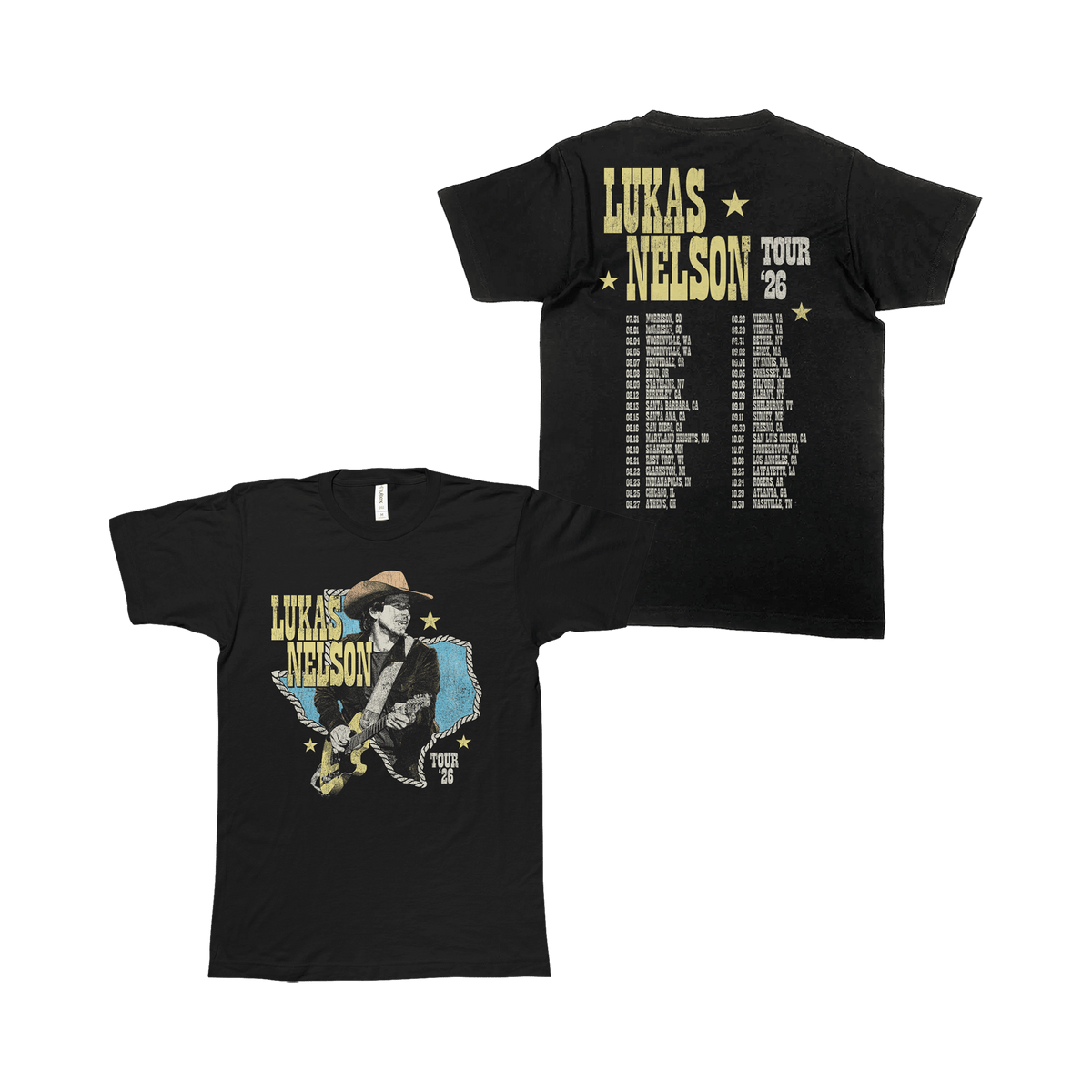 2026 Texan Star Tour T-Shirt - T-Shirt