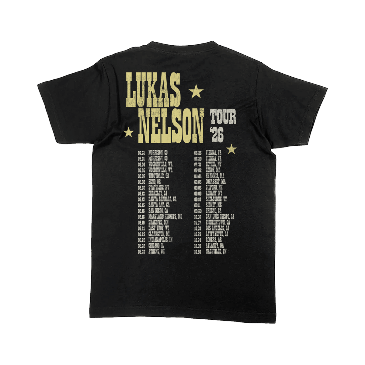 2026 Texan Star Tour T-Shirt - T-Shirt