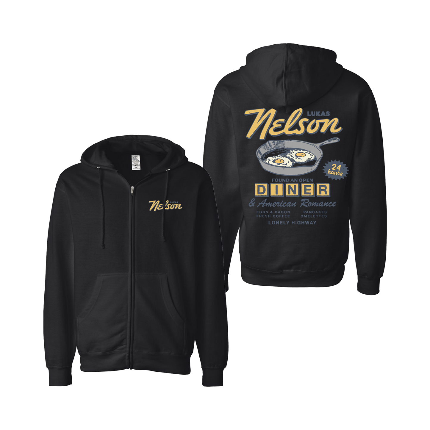 Lonely Diner Zip Up Hoodie